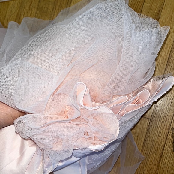 Mac Duggal 70174 TULLE SHEER LONG SLEEVE CUT OUT LACE UP A LINE GOWN NWT - Picture 14 of 17